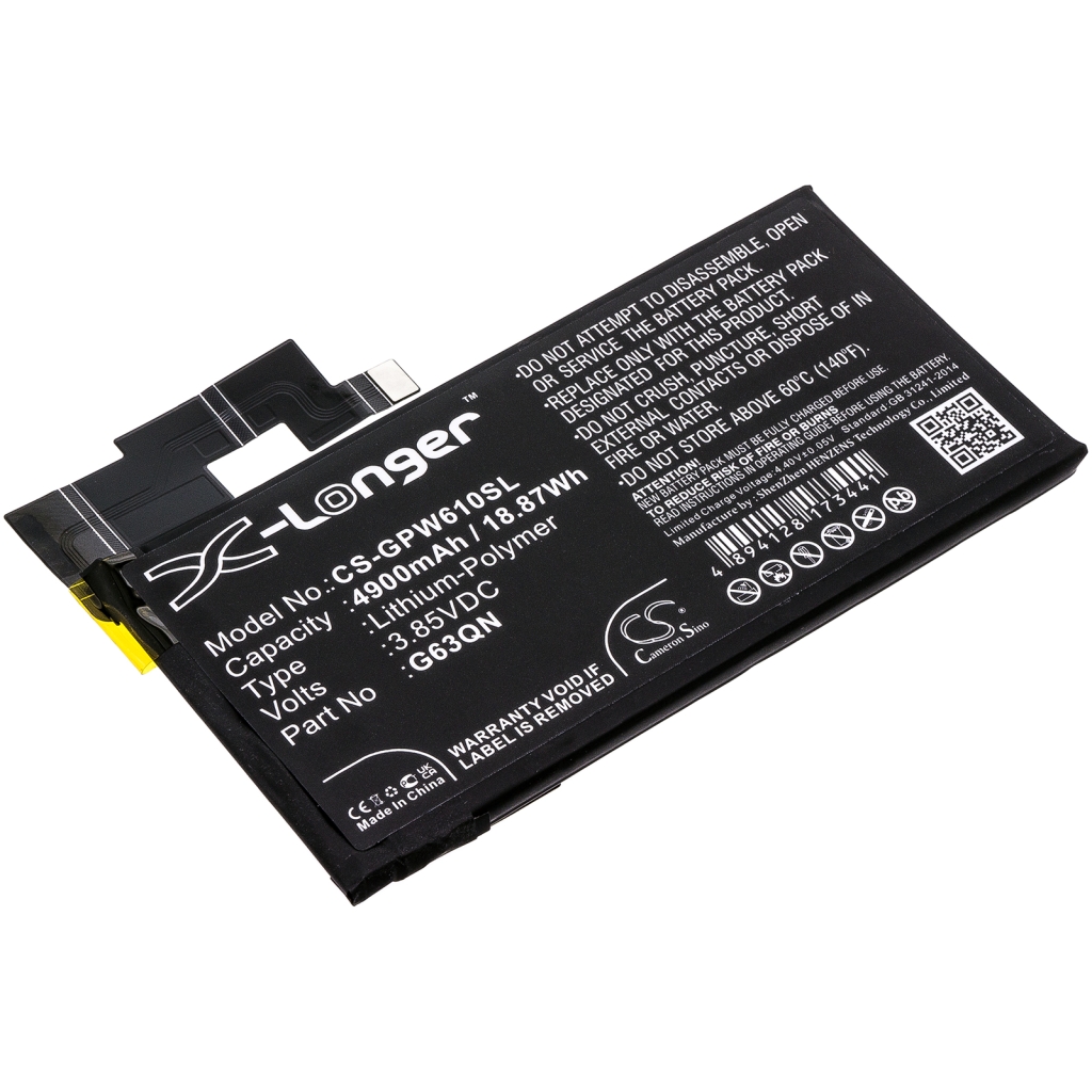 Batteria del telefono cellulare Google CS-GPW610SL