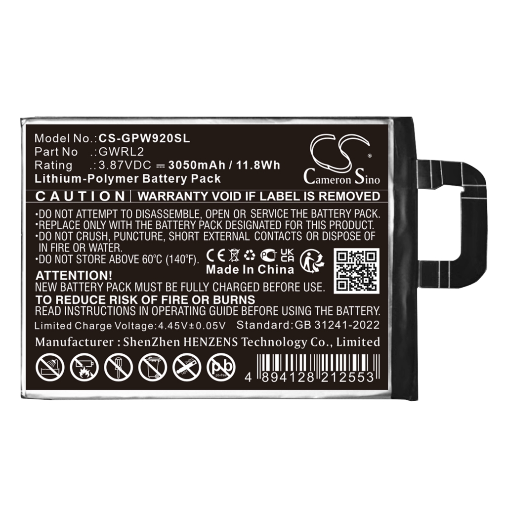 Batteria del telefono cellulare Google CS-GPW920SL