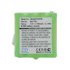 Compatible battery replacement for Midland AVP6,BATT-6R,BATT6R