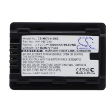 Compatible battery replacement for Panasonic VW-VBT190