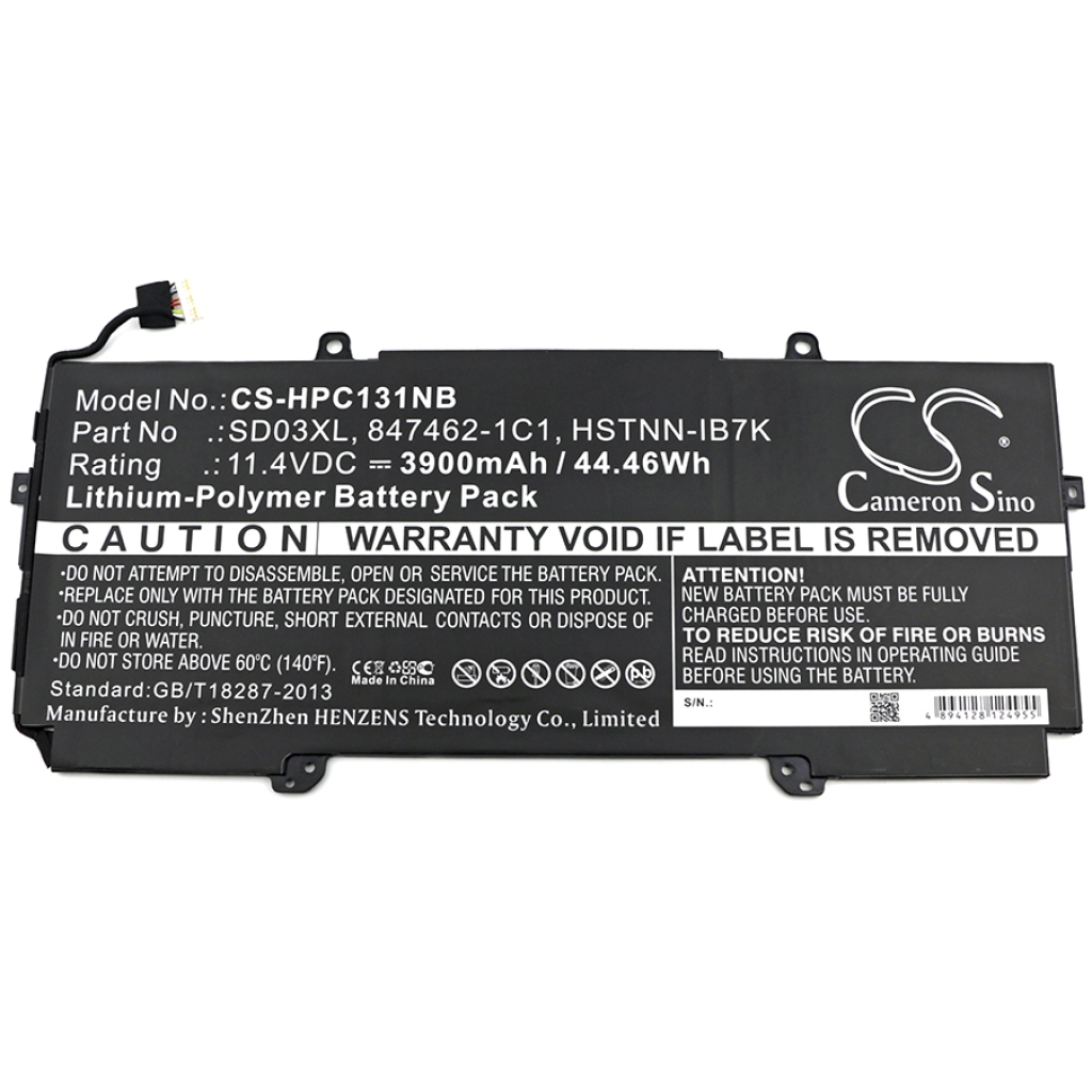 Batterie Sostituisce 848212-856