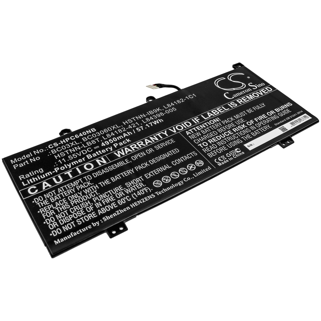 Battery Replaces BC03XL