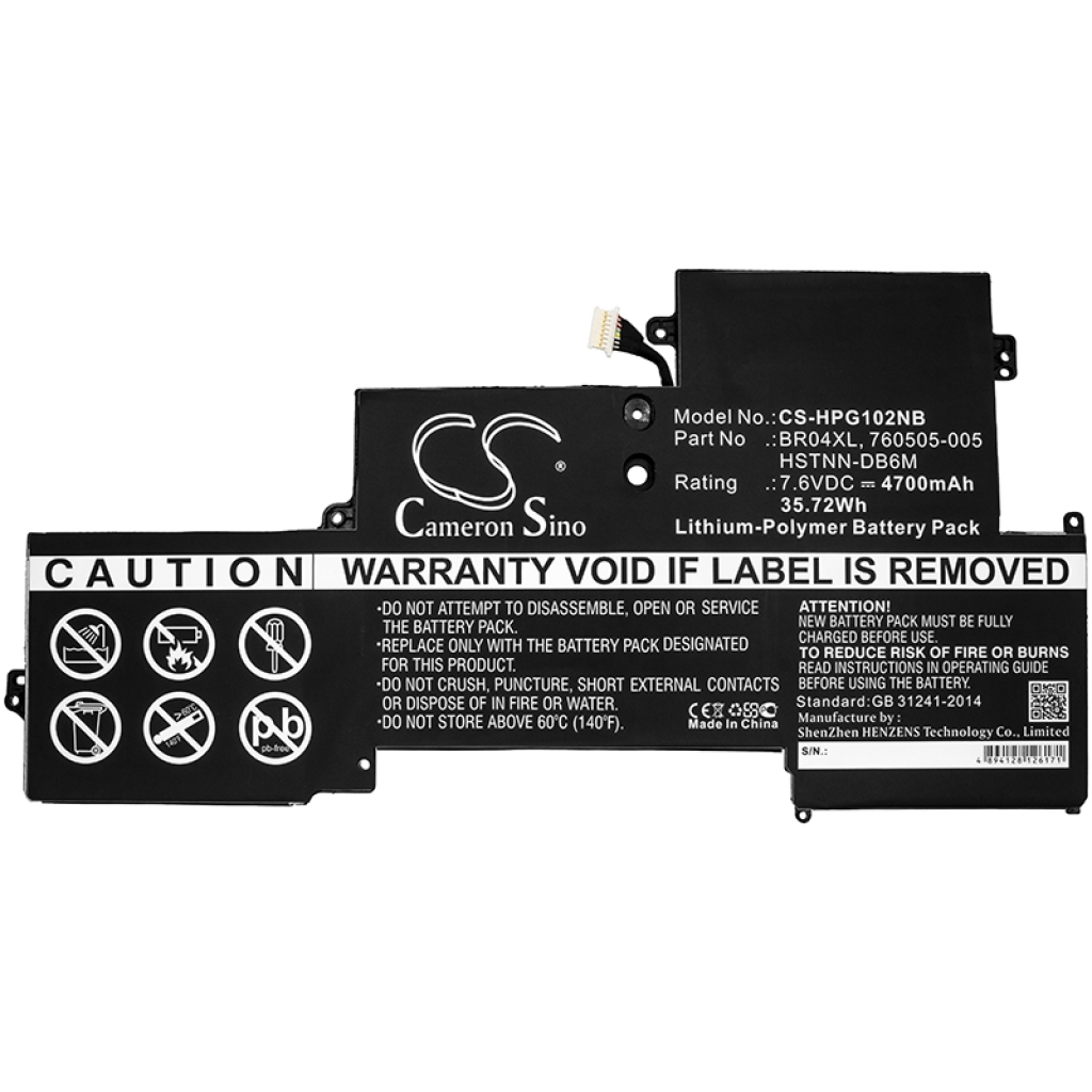 Batterie Sostituisce 760505-005