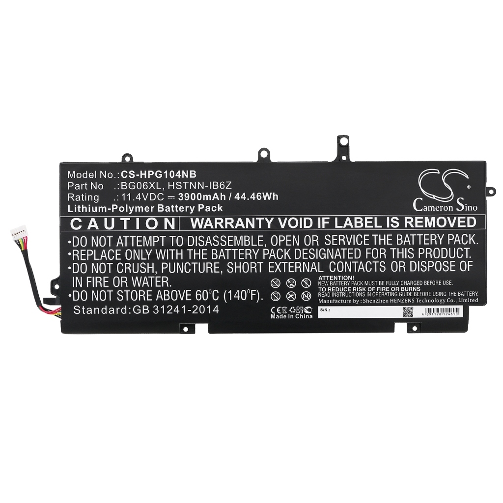 Batterie Sostituisce HSTNN-IB6Z