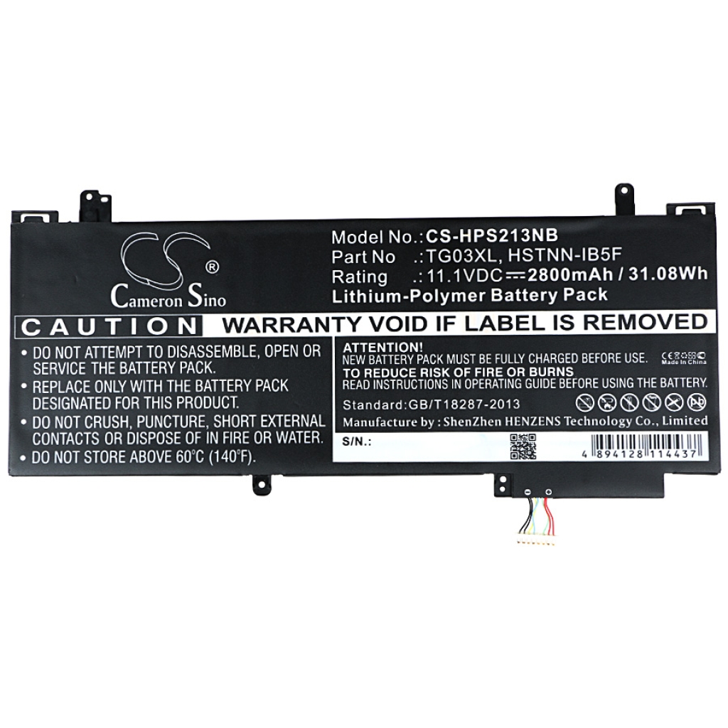 Batterie Sostituisce 723921-1B1