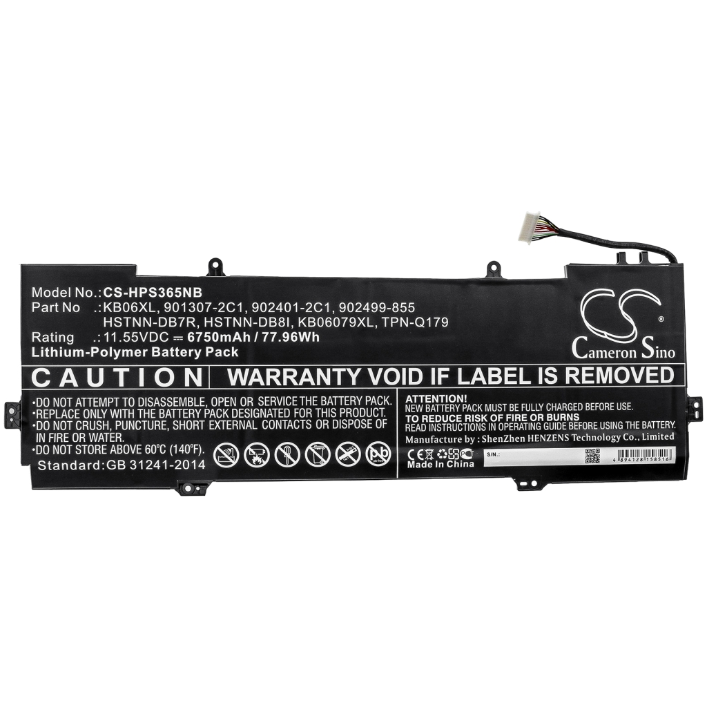 Battery Replaces KB06079XL