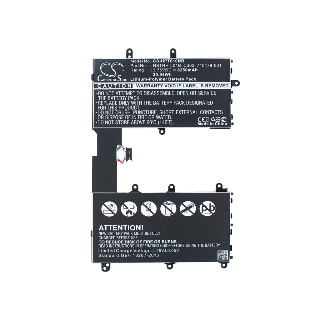 Batterie Sostituisce 733057-421(1ICP4/73/131-2)