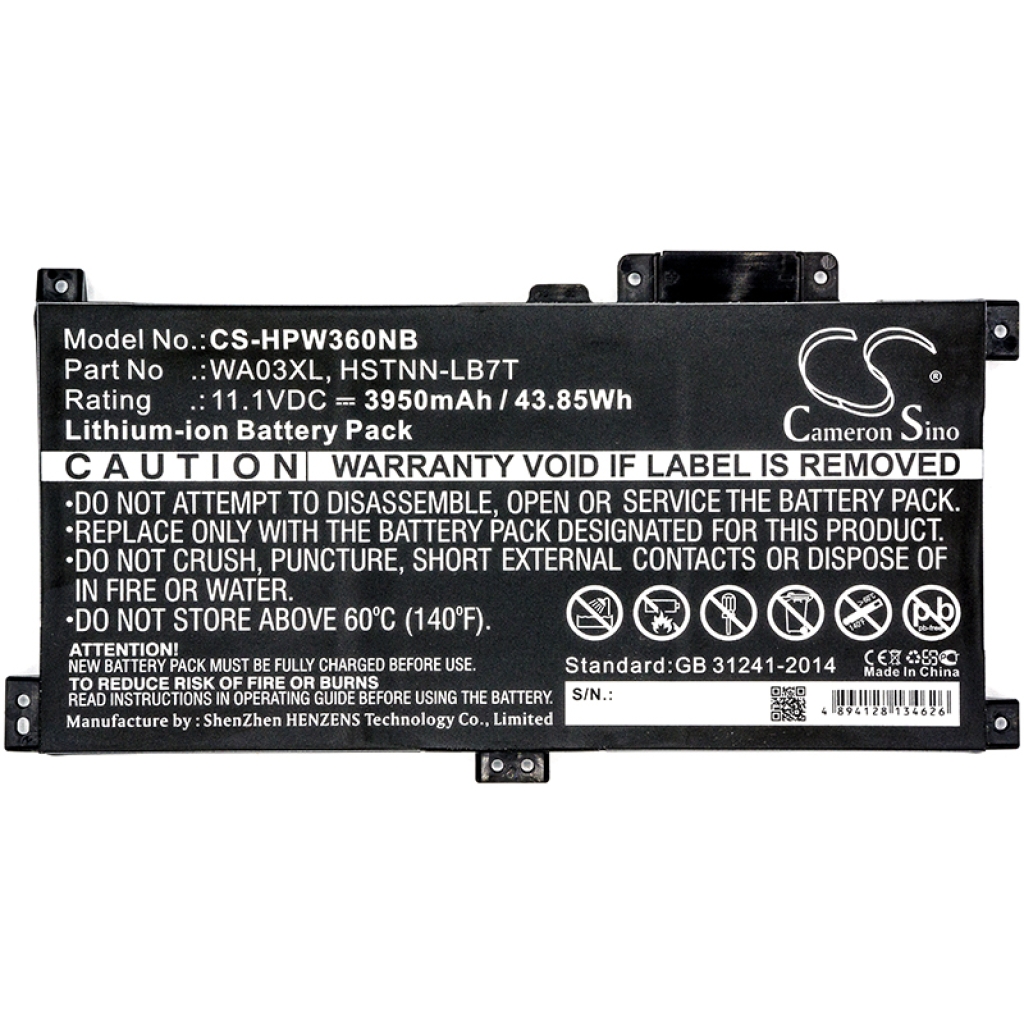 Batterie Sostituisce 916367-541