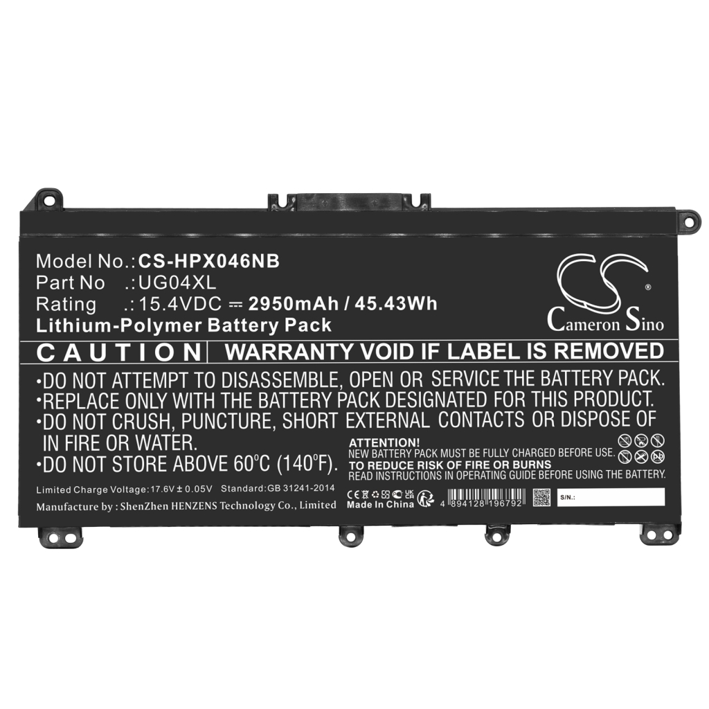 Battery Replaces UG04XL