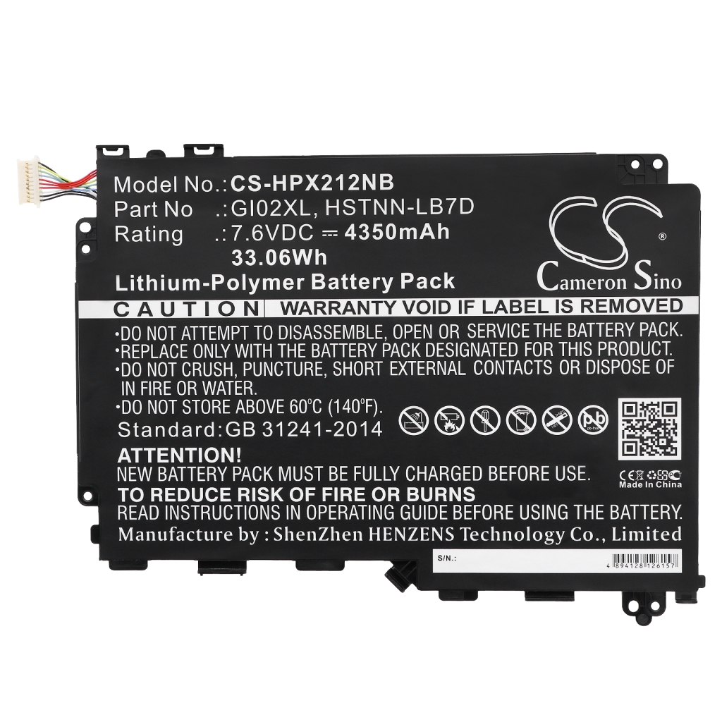 Batterie Sostituisce 833657-005