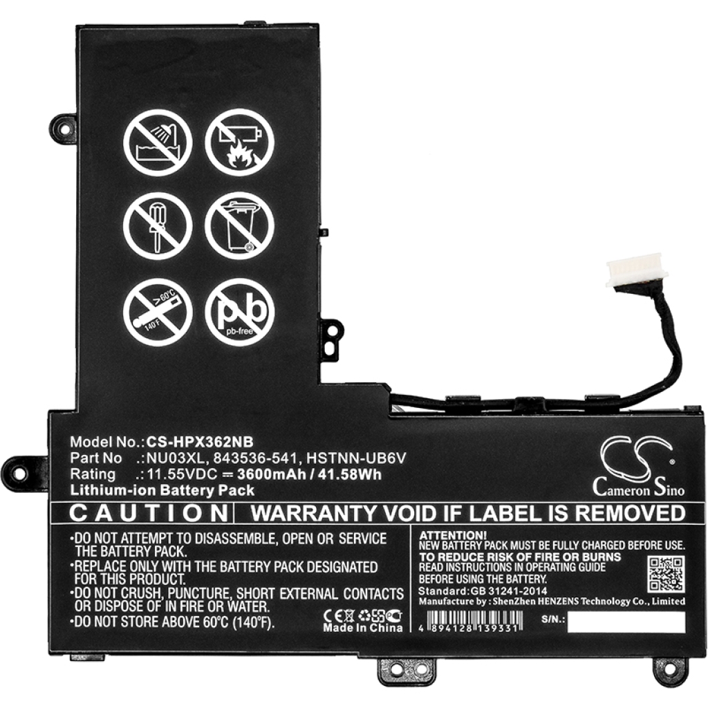 Batteria notebook HP CS-HPX362NB