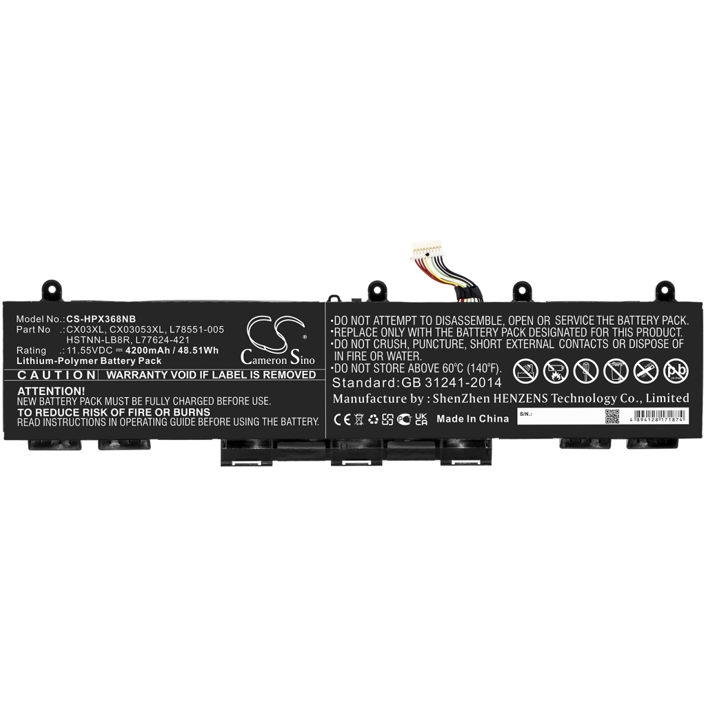 Batterie Sostituisce CX03053XL