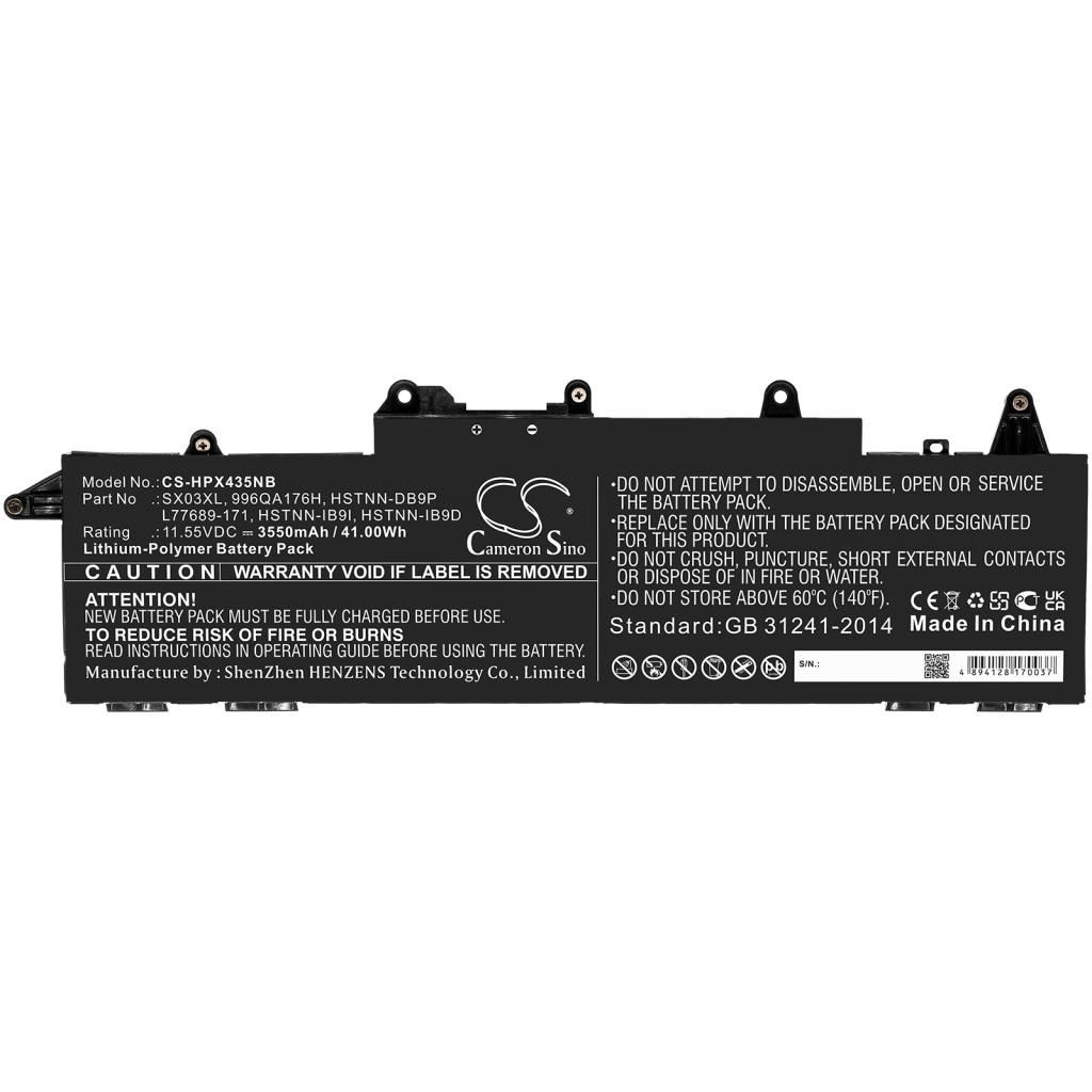 Batterie Sostituisce SX03045XL