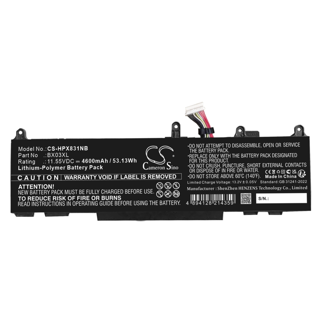 Battery Replaces BX03XL