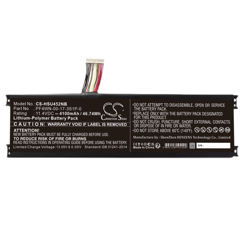 Batterie Sostituisce U45A1HPFS01