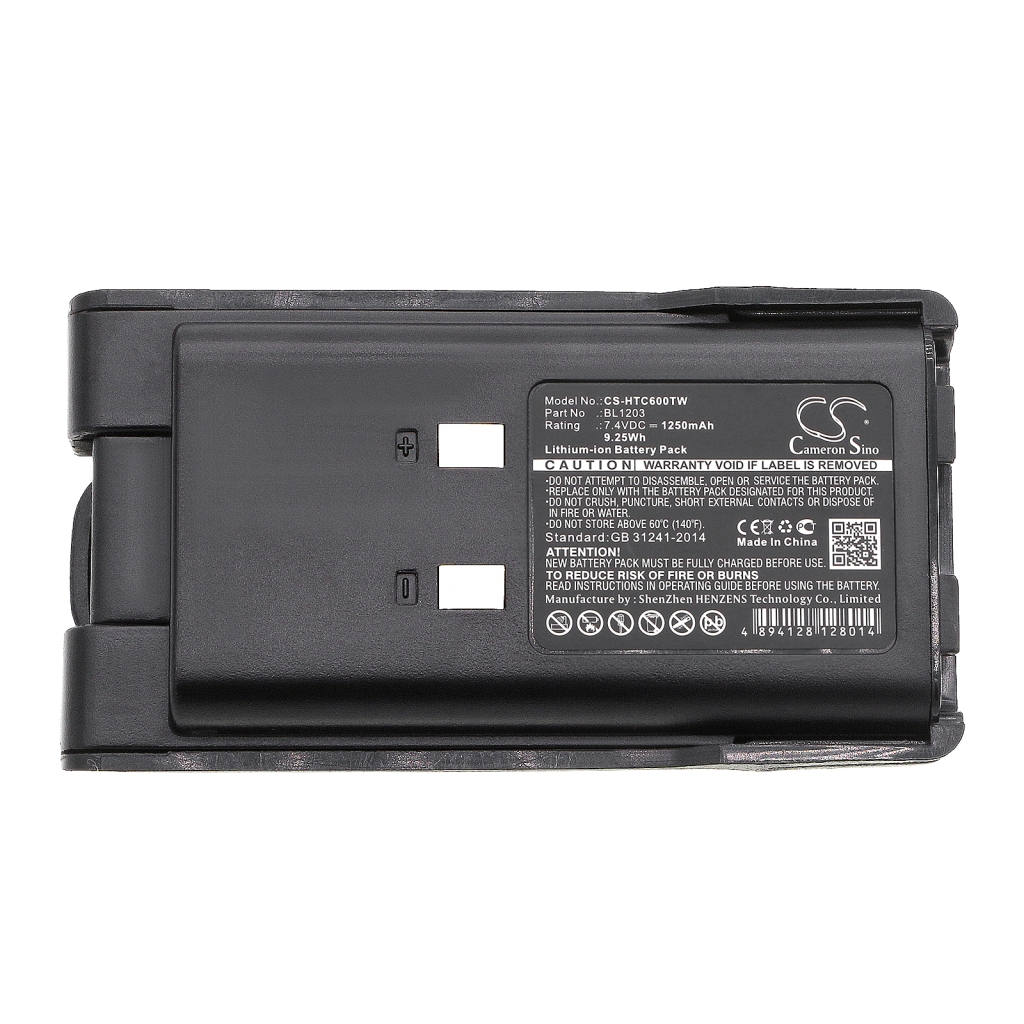 Sostituzione della batteria compatibile per HYT BL1203