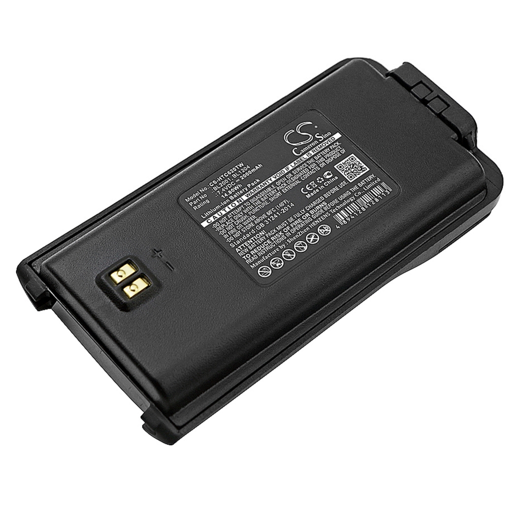 Sostituzione della batteria compatibile per Hytera BL1204,BL2001