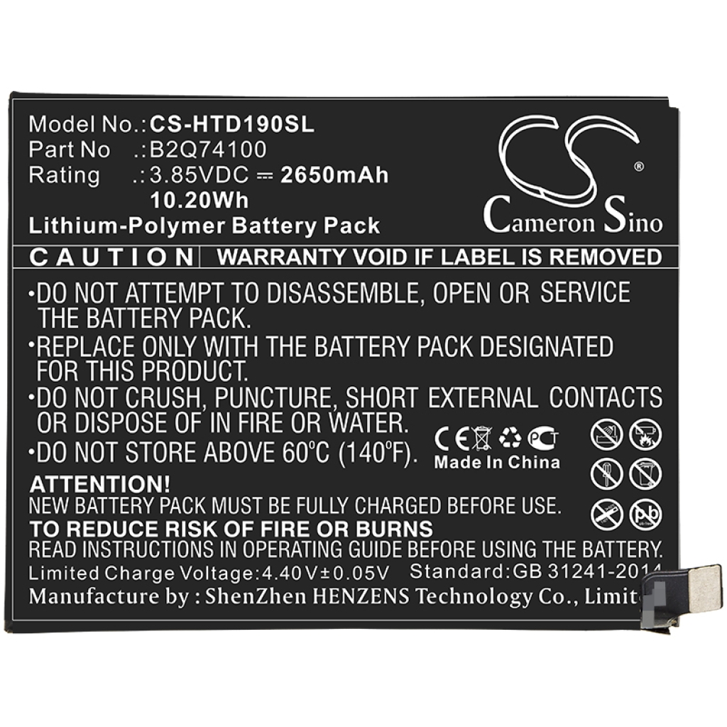 Battery Replaces B2Q74100