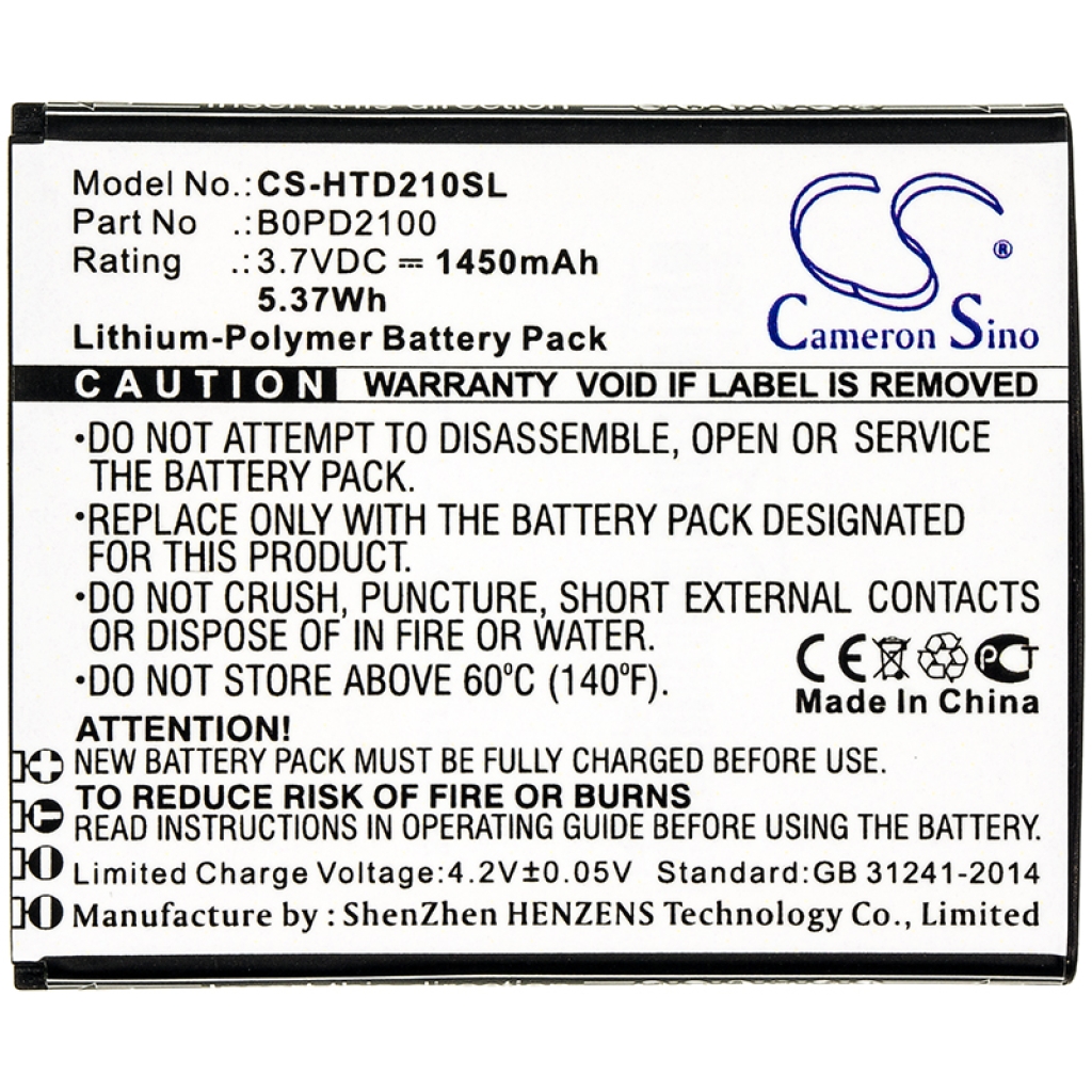 Batterie Sostituisce B0PD2100