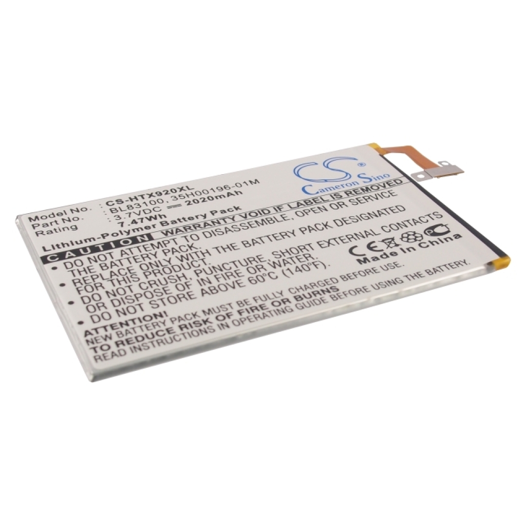 Batteria del telefono cellulare HTC butterfly (CS-HTX920XL)