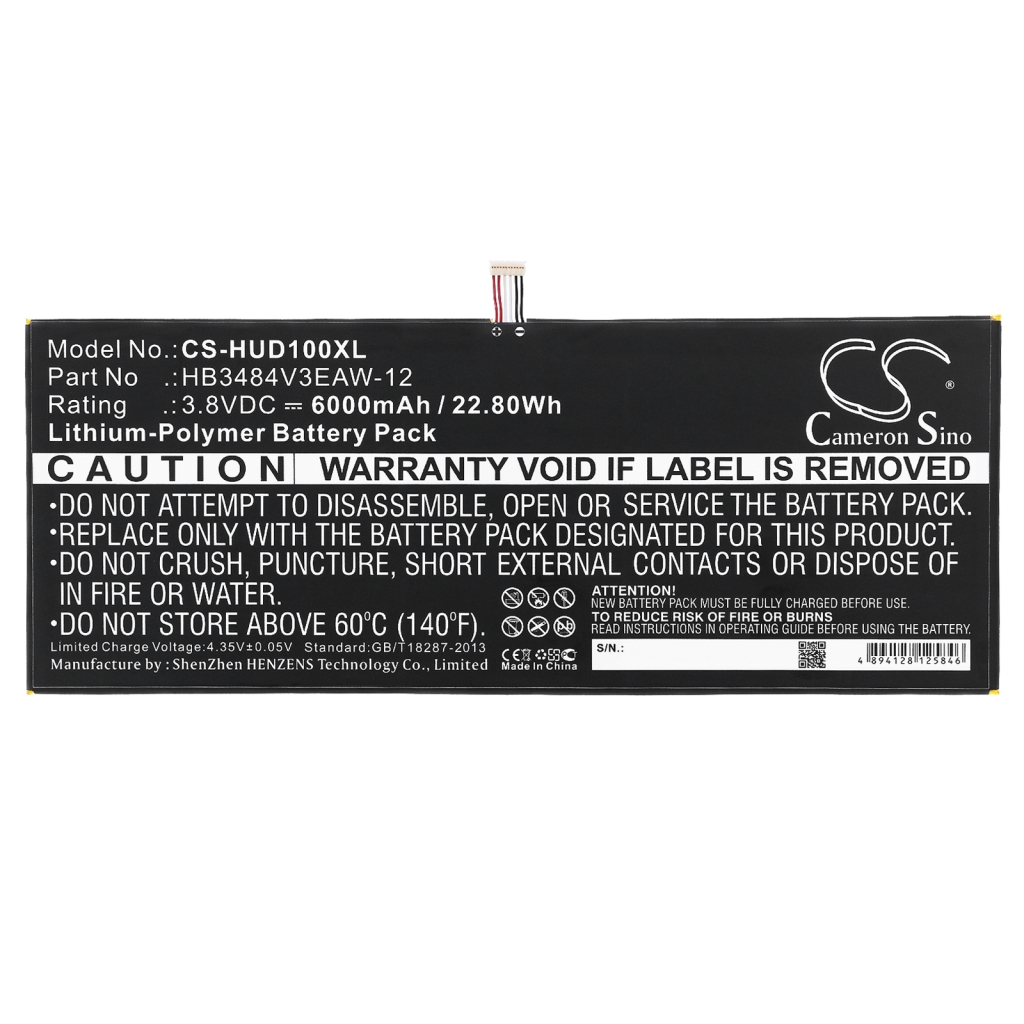 Batterie Sostituisce HB3484V3EAW-12