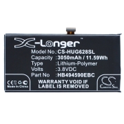 CS-HUG628SL<br />Batterie per   sostituisce la batteria HB494590EBC