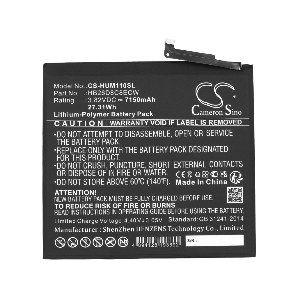 Battery Replaces HB26D8C8ECW