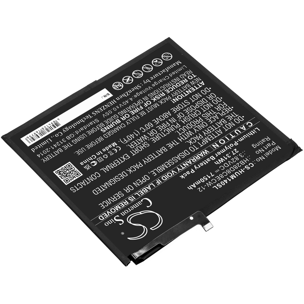 Sostituzione della batteria compatibile per Huawei HB28D8C8ECW-12