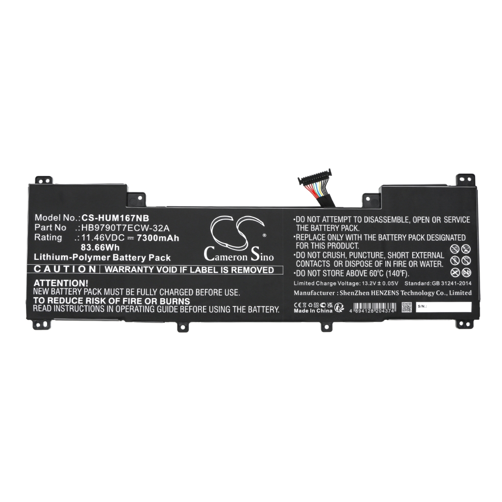 Batterie Sostituisce HB9790T7ECW-32B