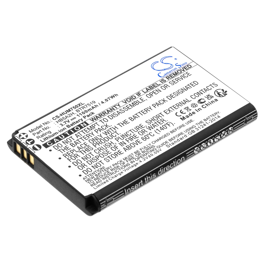 Sostituzione della batteria compatibile per Huawei BTR7519,HB5A2H