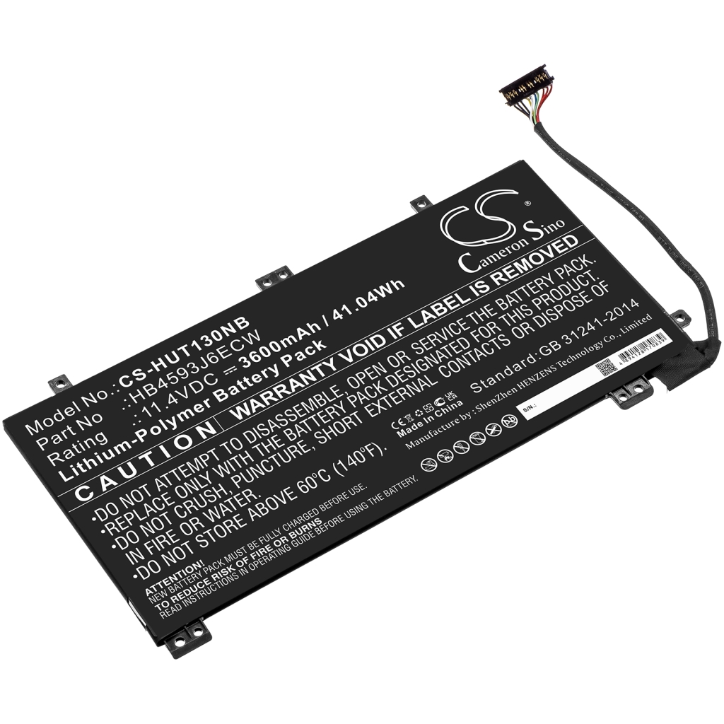 Batterie Sostituisce HB4593J6ECW-31