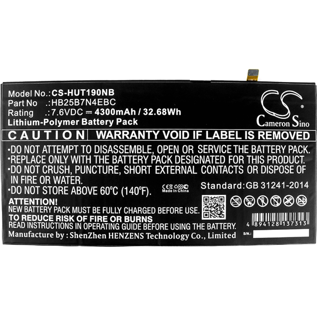 Batterie Sostituisce HB25B7N4EBC