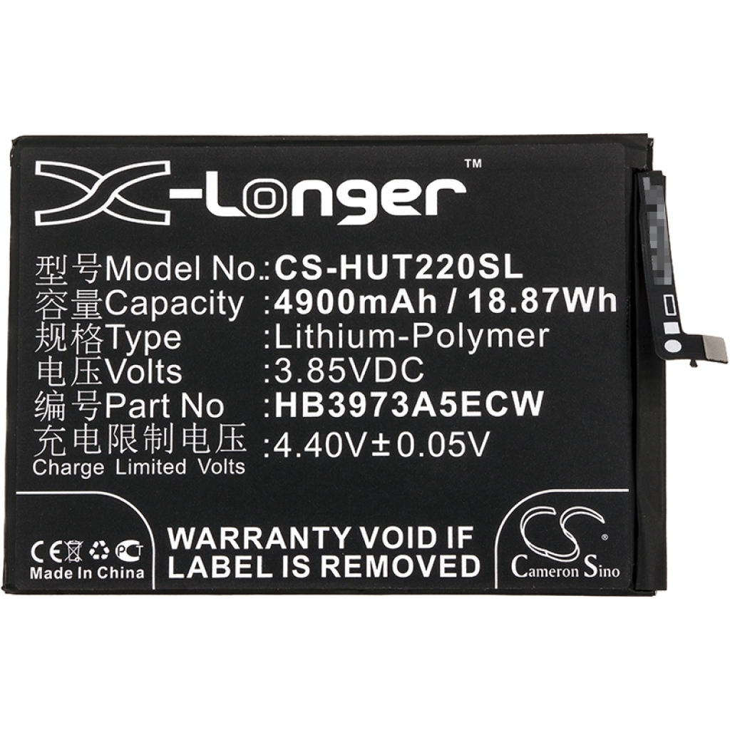 Compatible battery replacement for Huawei HB3973A5ECW