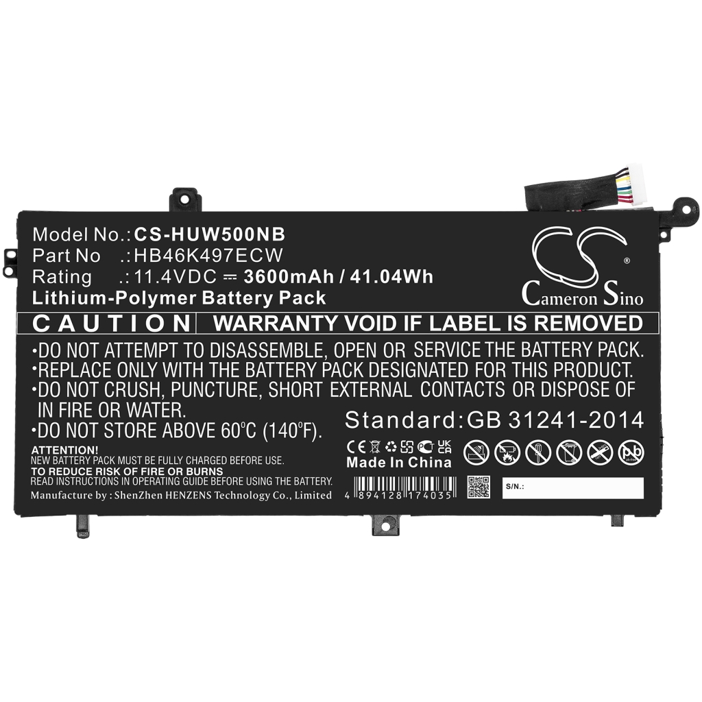 Batteria notebook Huawei CS-HUW500NB