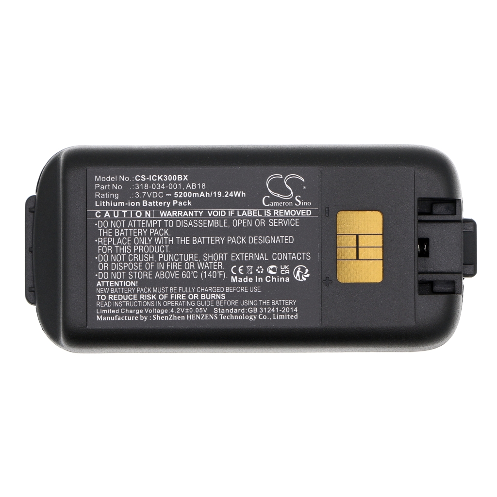 Codice a barre, batteria dello scanner Intermec CS-ICK300BX