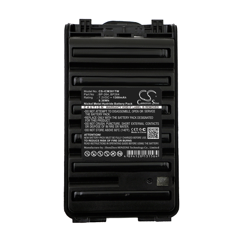 Sostituzione della batteria compatibile per Icom BP-264,BP264