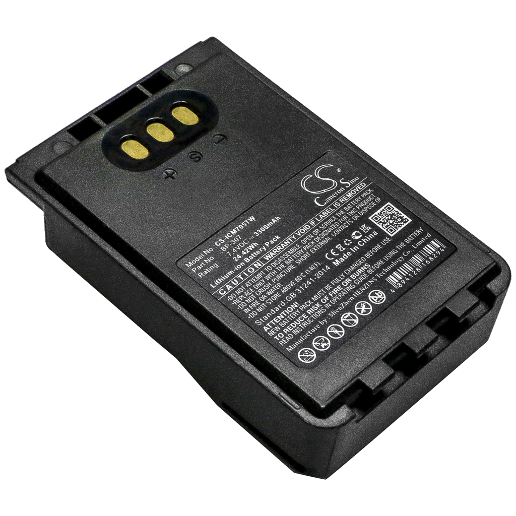 Sostituzione della batteria compatibile per Icom BP-307