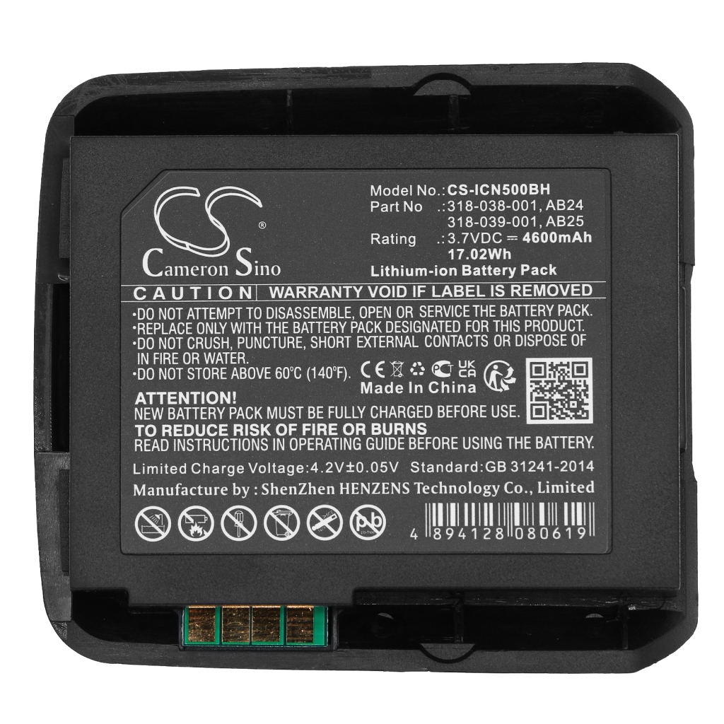 Codice a barre, batteria dello scanner Intermec CS-ICN500BH