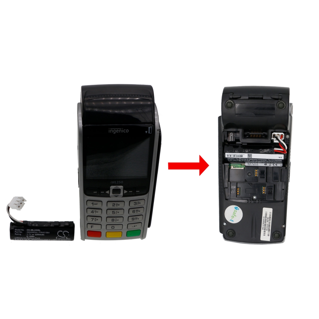 Payment Terminal Battery Rea card CS-IML220SL