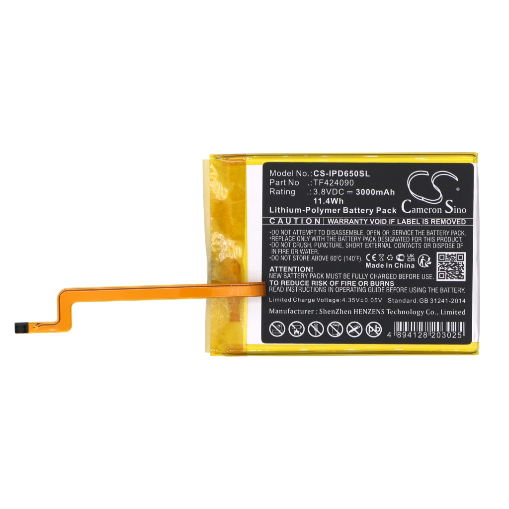 MP3, MP4, PMP Battery Apple CS-IPD650SL