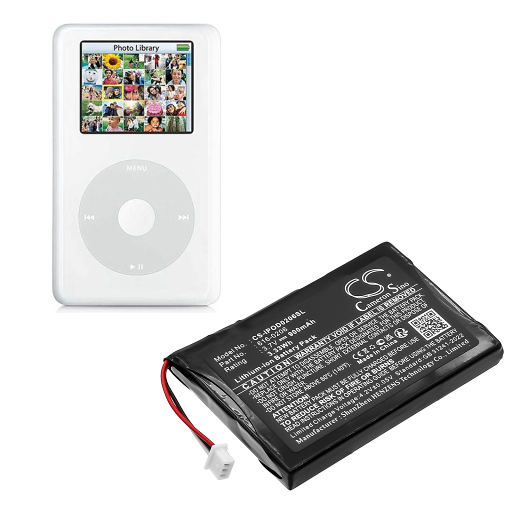 MP3, MP4, PMP Battery Apple CS-IPOD0206SL