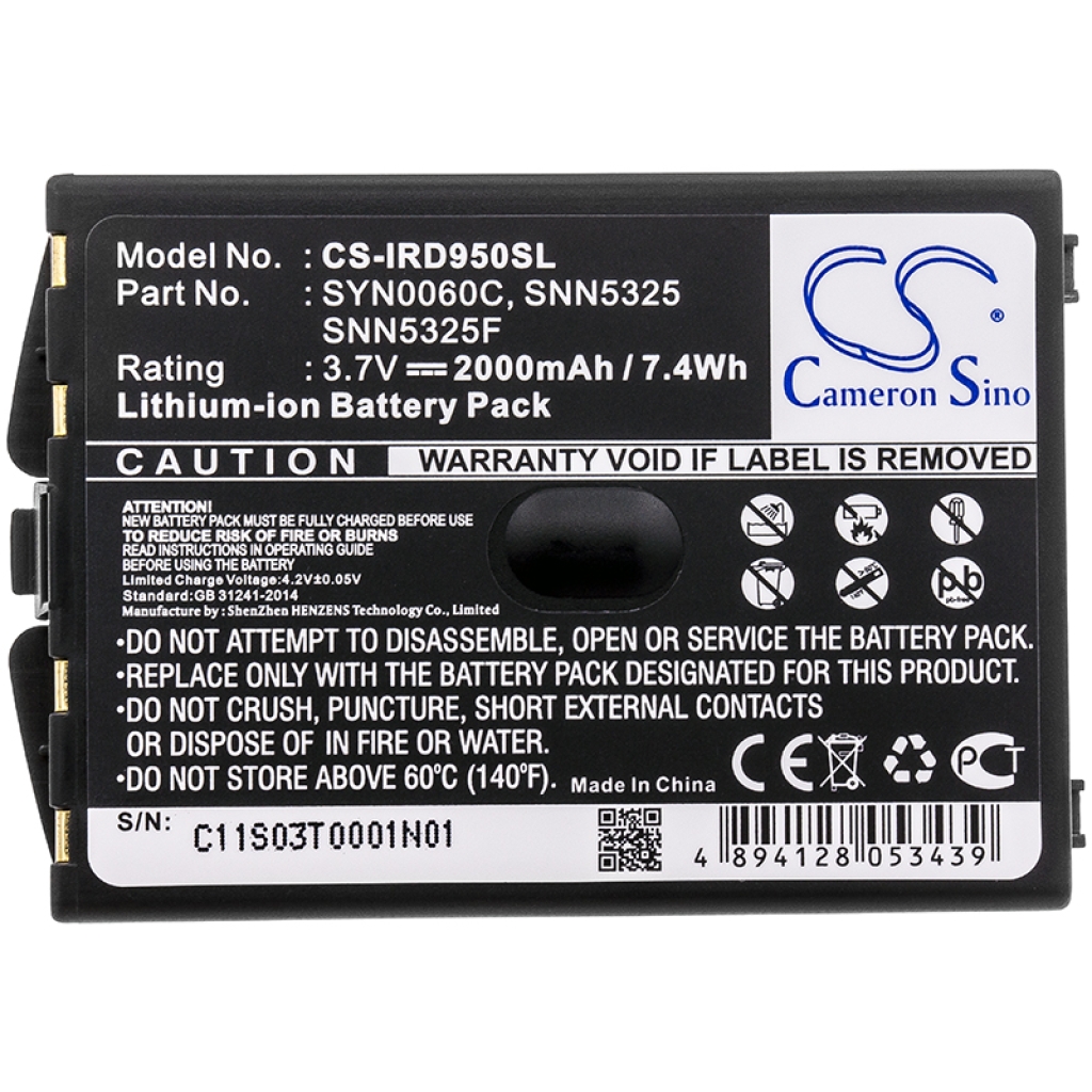 Sostituzione della batteria compatibile per Iridium SNN5325,SNN5325F,SYN0060C