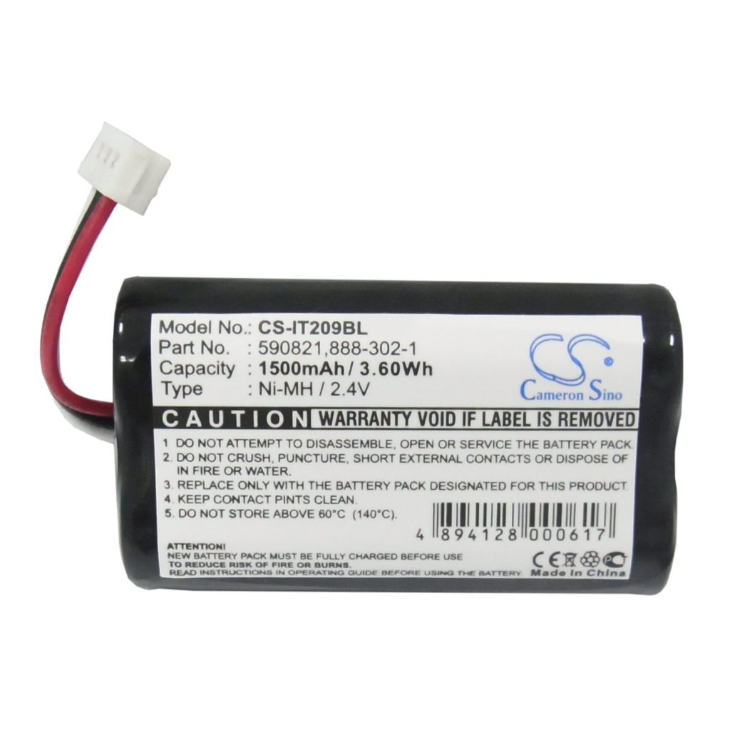 Codice a barre, batteria dello scanner Intermec CS-IT209BL