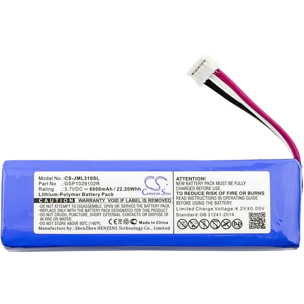 Sostituzione della batteria compatibile per Jbl GSP1029102R,P763098