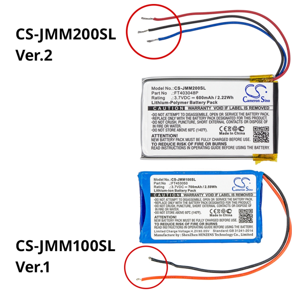 Batterie Sostituisce 453048D