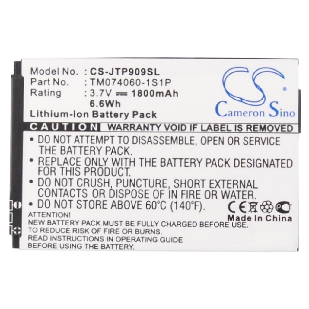 Battery Replaces TM074060-1S1P