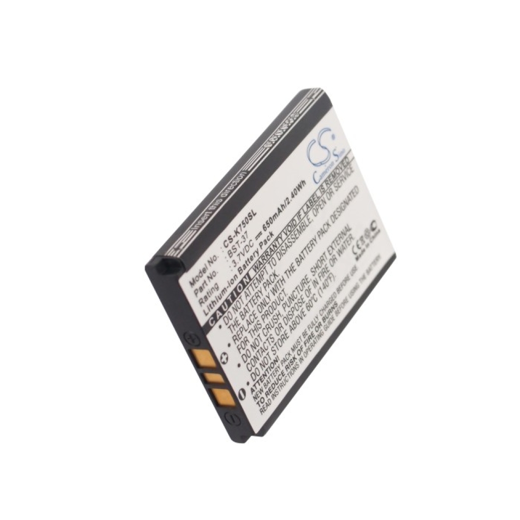 Sostituzione della batteria compatibile per Sony Ericsson BST-37