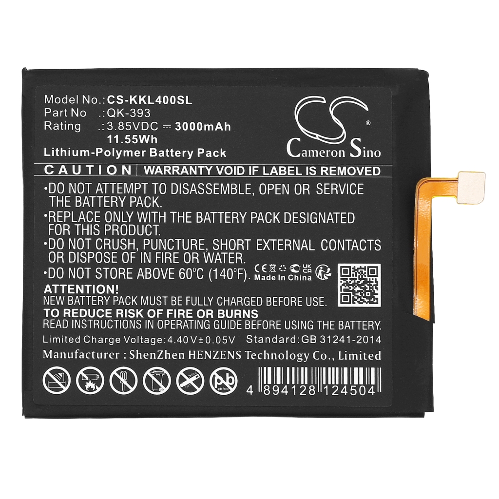 Batteria del telefono cellulare Qiku 360 N4 (CS-KKL400SL)