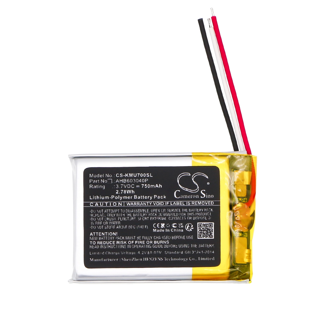 Batteria senza fili dell'auricolare Kef CS-KMU700SL