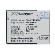 CS-KTT930SL<br />Batteries for   replaces battery T93